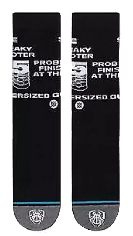 Stance Adult Black Crew Cotton Donovan Mitchell Shooter Casual Socks Sz L 9-13