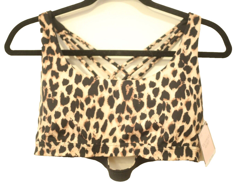 Victoria’s Secret Women’s Size Large Minimum Support Bralettte Animal Print NEW