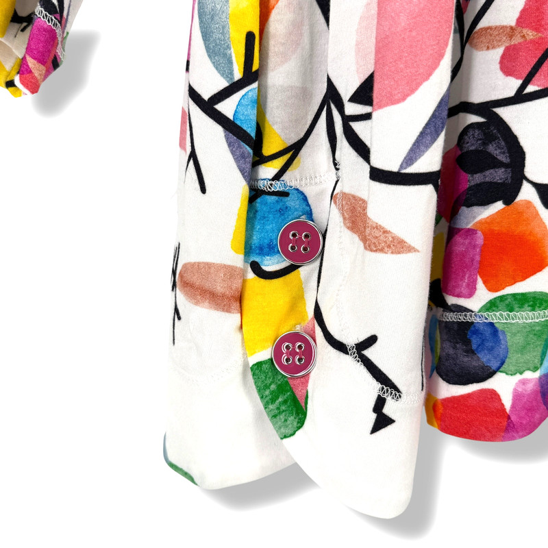 Ali Miles Abstract Art Print Tunic Top Shirt Plus Size 2X 3/4 Sleeve Rayon gallery