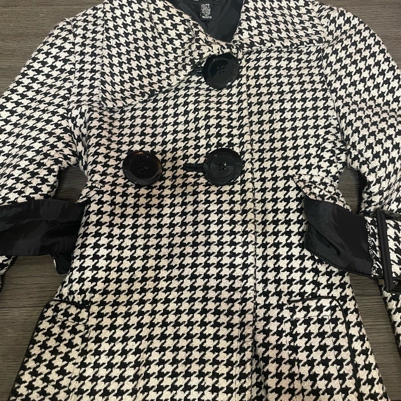 Seductions Wool Blend Houndstooth Coat XSExcellent Condition! gallery
