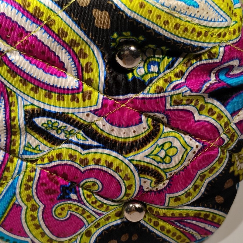 Vera Bradley Multicolor Paisley Tote Shoulder Bag, Blue Lining, Inner Pockets gallery