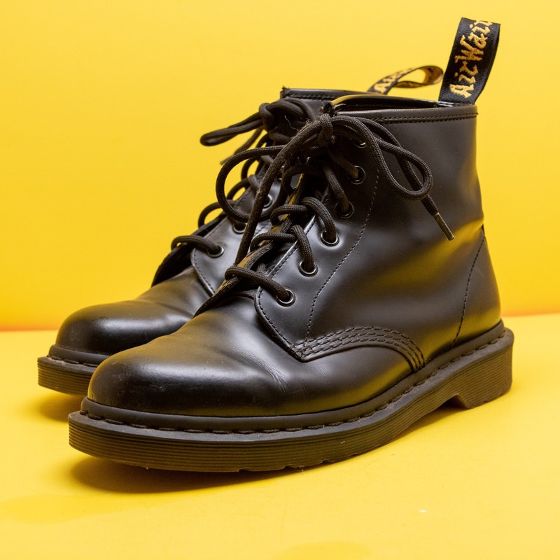 Dr Martens AirWair Bouncing Soles Leather Boots Size 8M 101 High Top