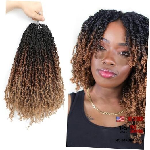 Yanky Twist Crochet Hair 16 Inch 8 Packs Crochet 16 Inch(8 Packs) 1B/30/27