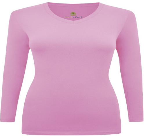 Natural Uniforms Women's Under Scrub Tee V-Neck Long Sleeve T-Shirt Top 7170 gallery