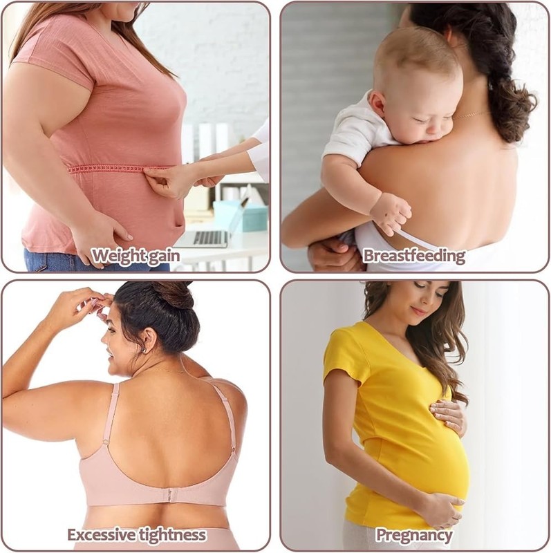 Bra Extender 3-Row (2/3/4 Hook) – Adjustable for Maternity Strapless & Tight Bra gallery