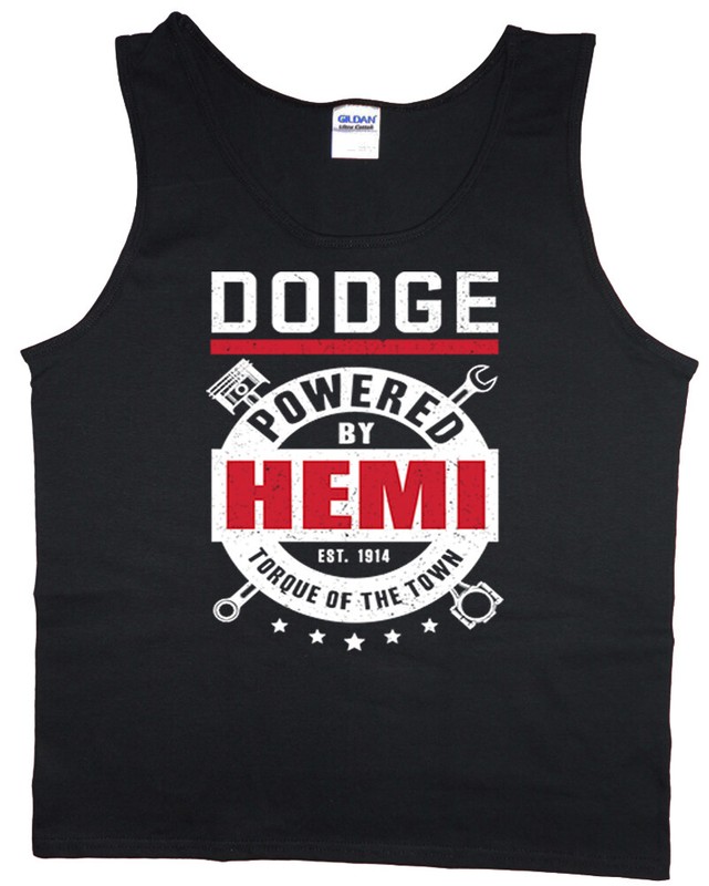 Mens Tank Top Dodge Ram Hemi T-shirt Sleeveless Muscle Tee Clothing Apparel