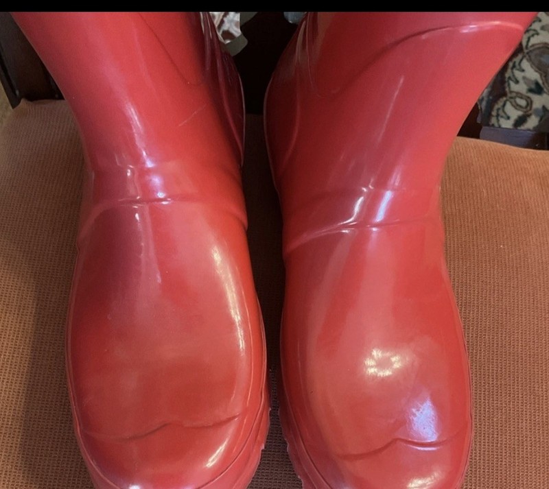 Hunter Original Waterproof Red Rain Boots Buckle Women’s size UK6 EU39 US8.5 gallery