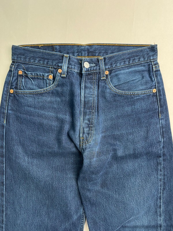Levis 501 Vintage Dark Wash Jeans Made In Usa W31 5 gallery