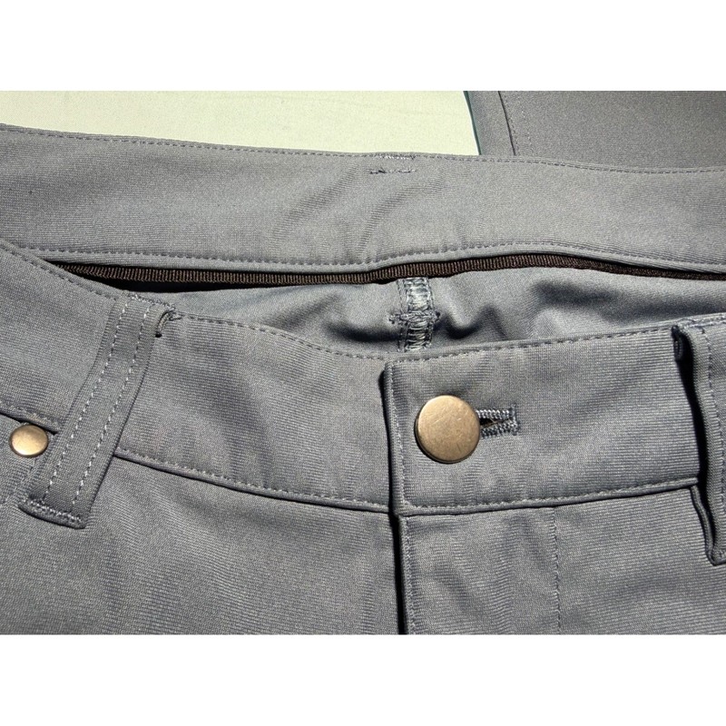 Lululemon Commission Pants Slim Mens Grey Technical Five Pocket Trousers Size 33 gallery