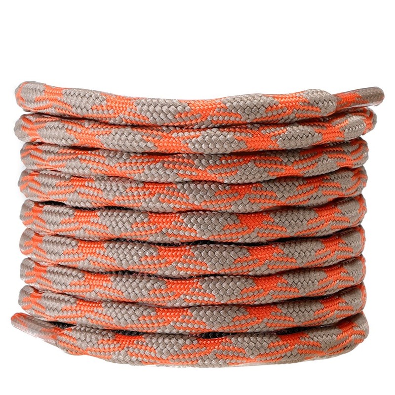 3Pair Wave Gray Orange Hiking Work Boot Shoe Laces for 5 6 7 8 eyelets Stay Tied