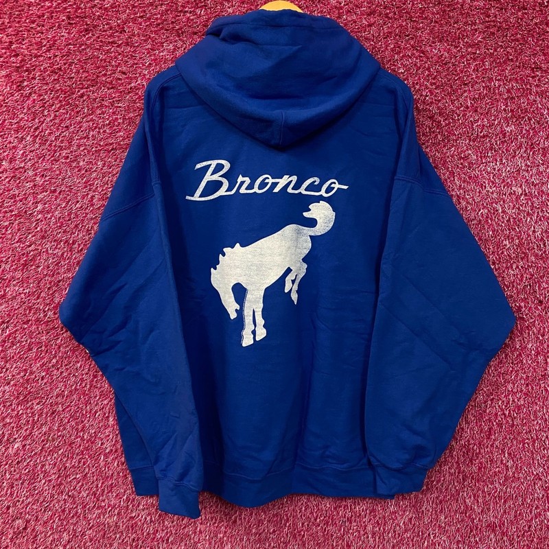 Junk Food Ford Bronco Classic Logo Pullover Hoodie Large