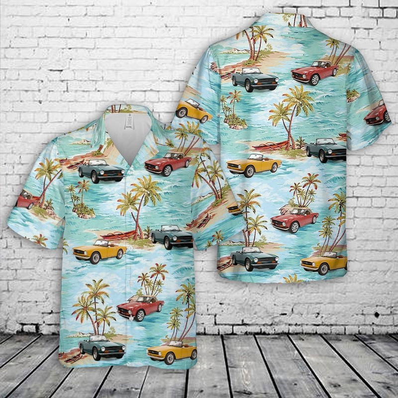 1973 Triumph TR6 Hawaiian Shirt