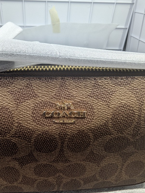 Brand new COACH CW426 bag IMXHE Nolita 19 Sig Canvas Tan/Brown