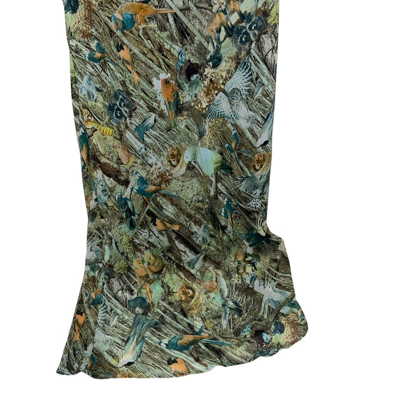 Sunny Girl Dress Womens XL Maxi Boho Forest Fairy Coconut Girl Birds Tropical gallery