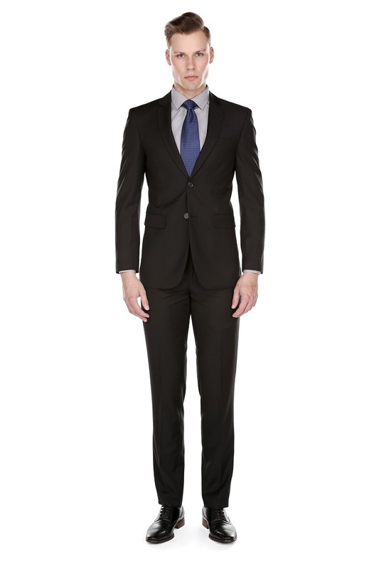 Braveman Men's Formal Two Piece 2-Piece Slim Fit Cut Suit Set gallery