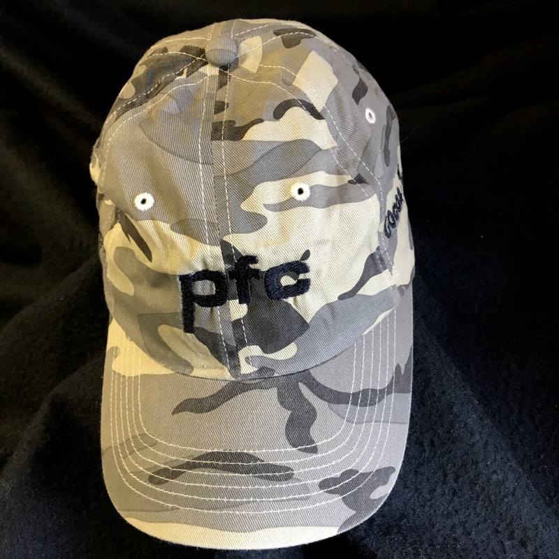 Camo Ball Cap PFC Hat Adjustable Strapback Oak Ridge TN Cocoa FL Precision Co