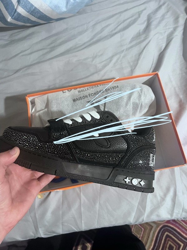 Black Sneakers Size 8-9 (2 pairs)