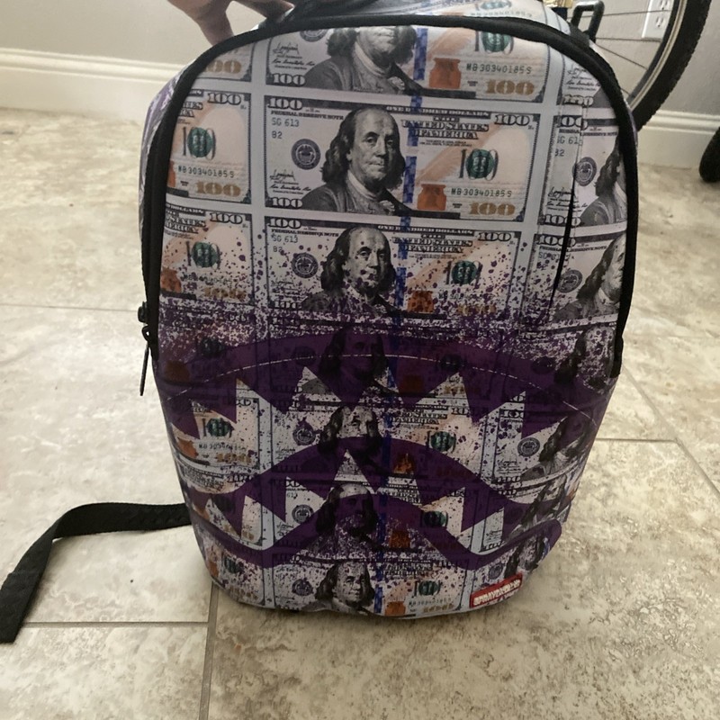 SPRAYGROUND BILLIONS IN THE BANK MONEY SPLAT BACKPACK LIMITED EDITION WITH TAGS