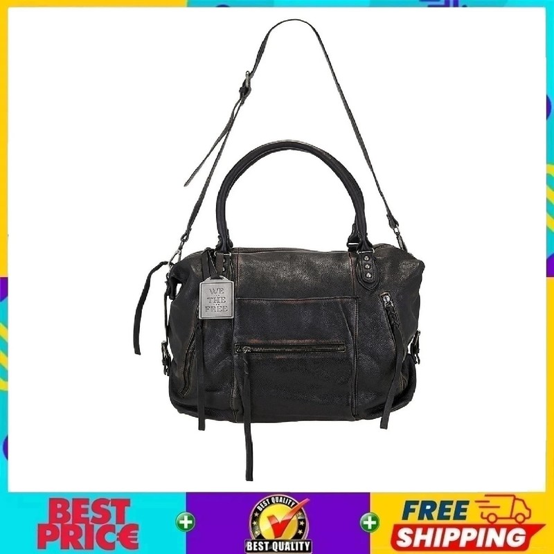 💥 Free People x We The Free Emerson Tote – Coal – Zipper Pockets Durable 🔥