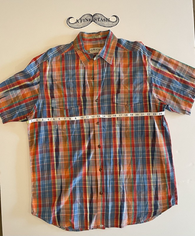Orvis Classic Collection Open Air Madras Plaid Woven Shirt Men’s XL 100% Cotton