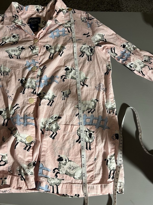 Nick And Nora Counting Sheep Ponk Pajamas, Size XL gallery