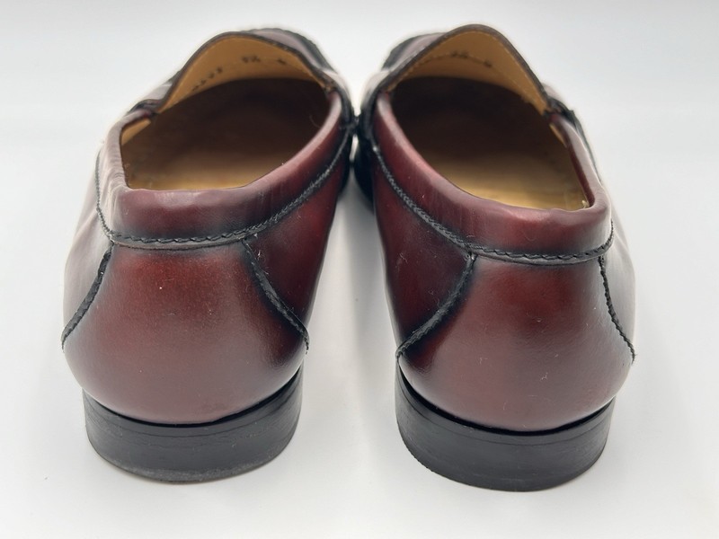 COLE HAAN VINTAGE PINCH PENNY LOAFER SHOES MENS SIZE 9.5 OXBLOOD BURGUNDY RED gallery