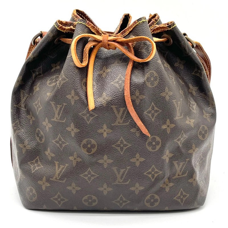 Auth Louis Vuitton M42226 Petit Noe Monogram Drawstring Shoulder Bag 2Y8874 gallery