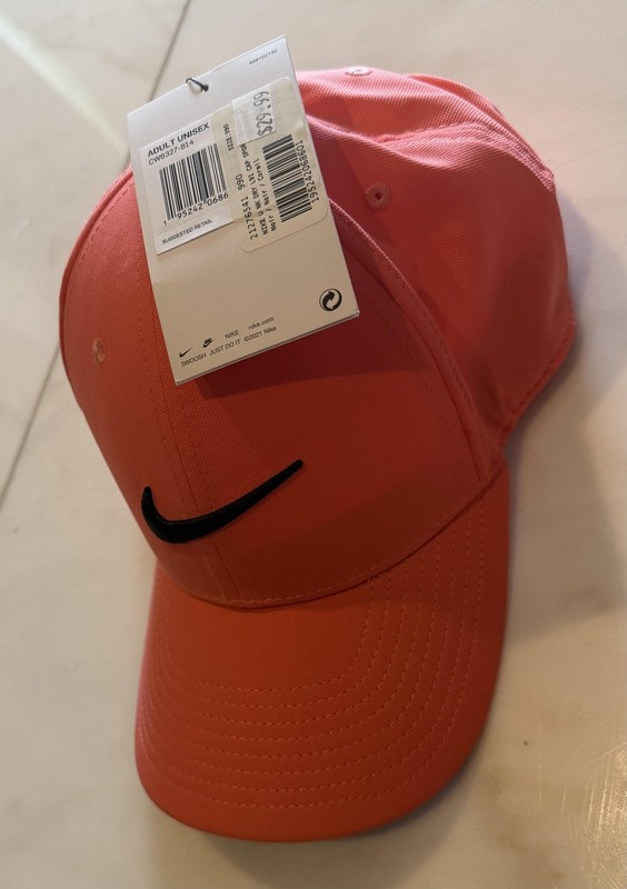 NWT Nike Hat Cap Strap Back Mens One Size Orange Legacy91 Dri-FIT Baseball gallery