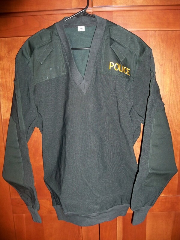 New Commando Sweater Irish Police Surplus Municipal Issue Dark Green LARGE (46)