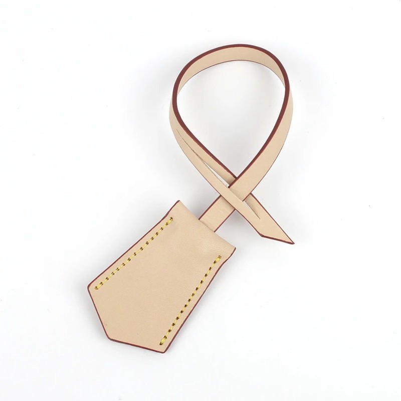 Handmade Real Vachetta Cowhide Leather Key Bell Clochette Luggage Tag Handbags