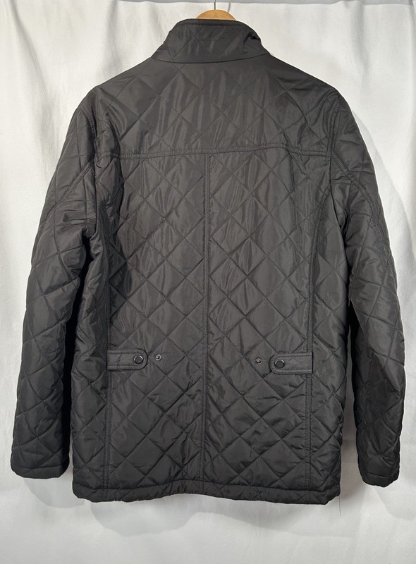 London Fog Heritage Quilted Black Jacket Casual Mens Size Medium gallery