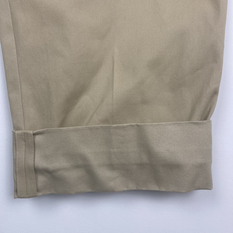 Max Mara Weekend Cotton High Waisted Wide Leg Pleated Pants Bronzo Biege Size 4 gallery