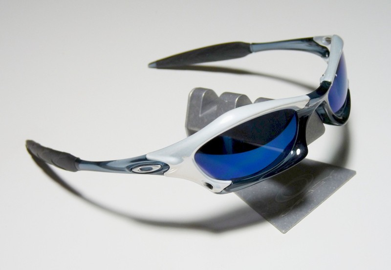 OAKLEY JPM Juan Pablo Montoya SPLICE WHITE CHROME CRYSTAL BLACK / ICE IRIDIUM gallery