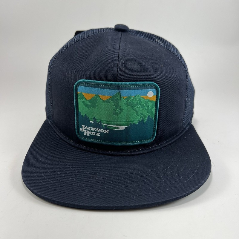 Coal Headwear Hat Trucker Mesh SnapBack Jackson Hole, Wyoming NWT Blue