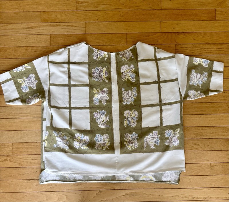 Upcycled Vintage Tablecloth ♻️ Shirt Fits size: large $40