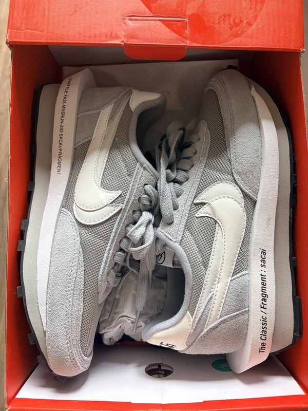 Size 7 – Nike LDV Waffle x Fragment Design x Sacai Gray