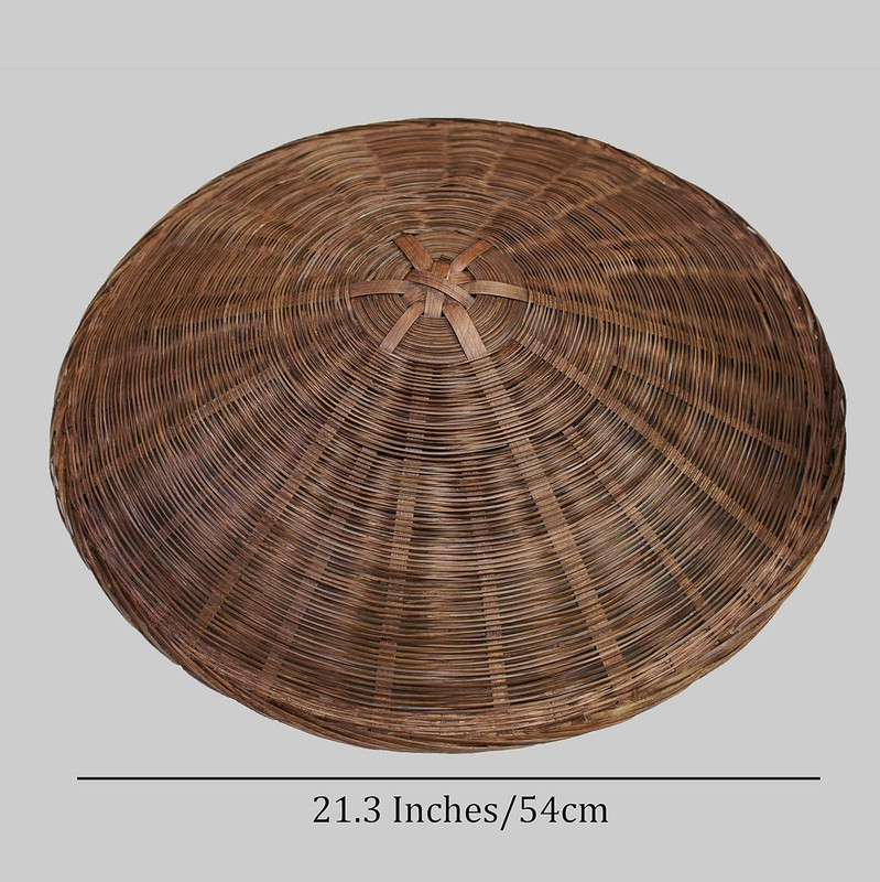 Samurai Swordsman Cosplay Bamboo Hat - Japanese Asian Hat, Dia.21 Inches Depth 4 gallery