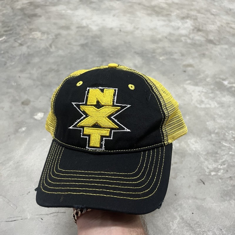 WWE NXT Hat Mesh Trucker SnapBack Yellow Black