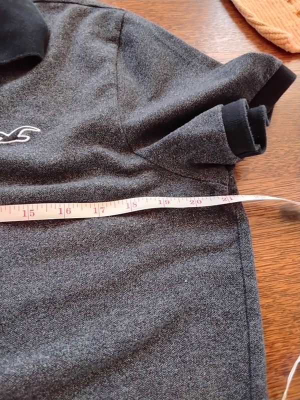 Hollister Mens Polo Shirt Grey L Epic Stretch gallery