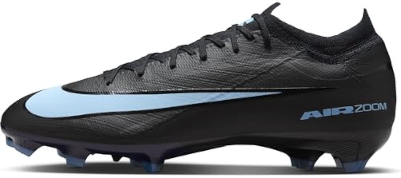 Nike Mercurial Vapor 16 Pro Firm-Ground Low-Top Soccer Cleats (Black/Ice Blue) S gallery