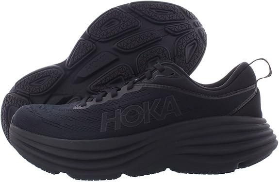 Men’s Black Hoka One Bondi 8 Sneakers Size 9.5