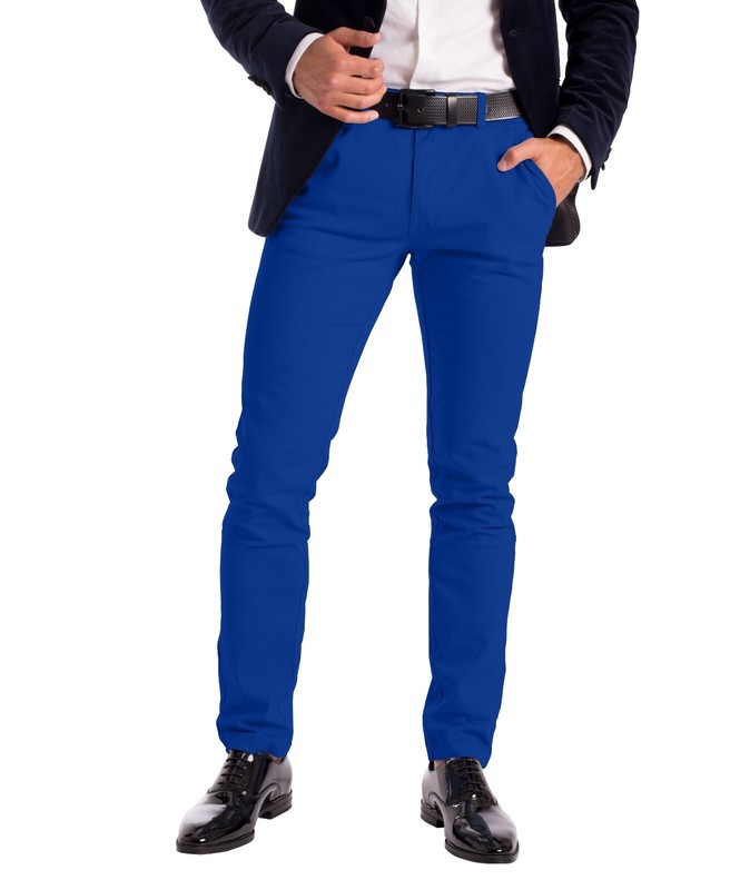 Stretch Chino Slim Fit Mens Relaxed Casual Cotton Dress Skinny Pants Size 30-40 gallery