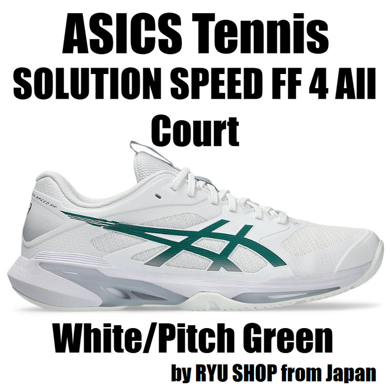 ASICS Tennis Shoes SOLUTION SPEED FF 4 All Court 1041A532.103 White / Pitch Gree