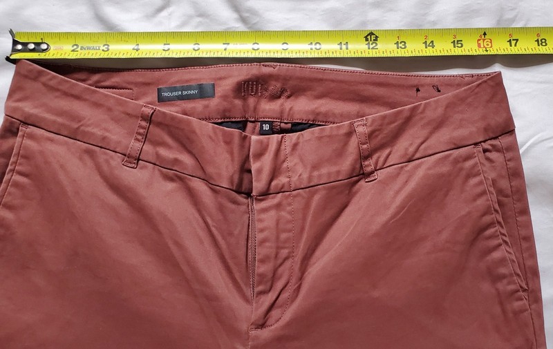 Kut From The Kloth Size 10 Trouser Skinny Pants Mauve Mid Rise Chinos gallery