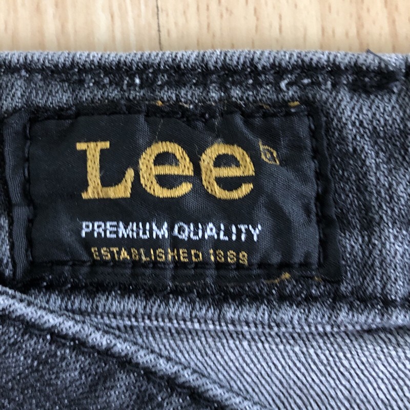Lee Premium Classic Grey Denim Jeans Leggings Stretch Size Waist 26" Inseam 28" gallery