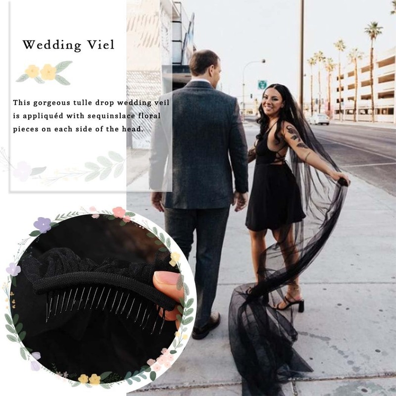 Simple Cathedral Bridal Wedding Veil 118'’ Long 1 Tier/1T Veils for Brides Cl... gallery