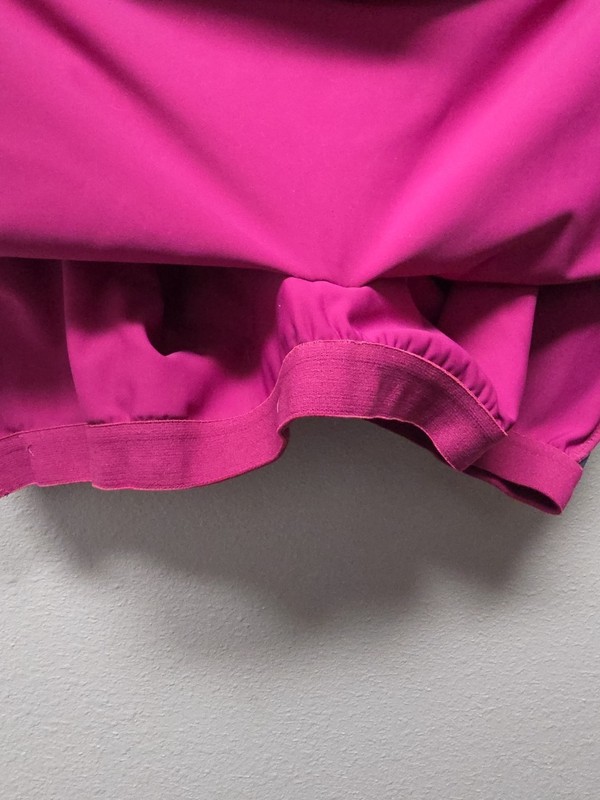 Ruby Ribbon zip front sport tank size 46 orchid/navy Workout Fitness gallery