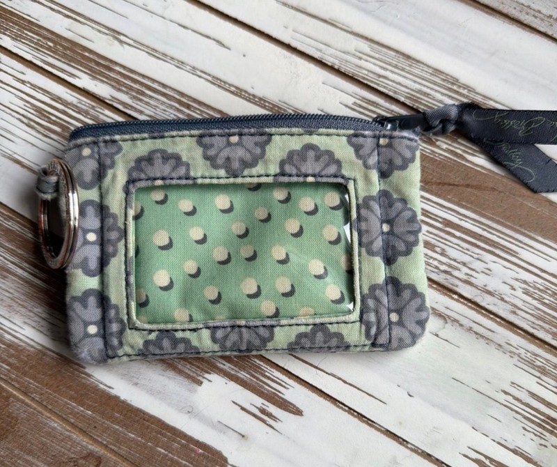 Vera Bradley Nomadic Blossoms Cotton Zip ID Case