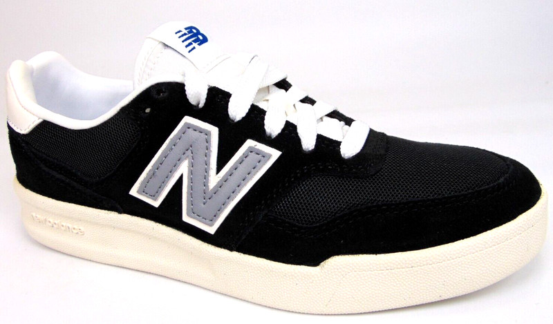 New Balance CRT300O2 Casual Court Sneaker Kids Lace Up Size 4.0 K, Black Leather
