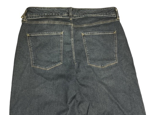 a.n.a 16W Jeans Medium Blue Mid Rise Slouchy Wide Leg Relaxed Through Hip Thigh gallery